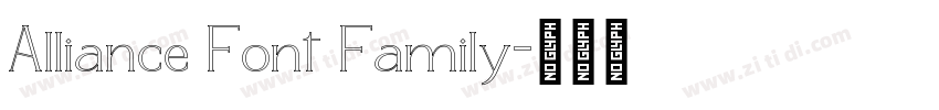 Alliance Font Family字体转换